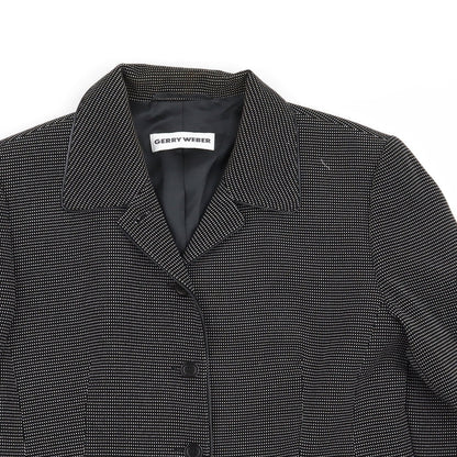 gerry webber Womens Black Polka Dot  Jacket Blazer Size 10