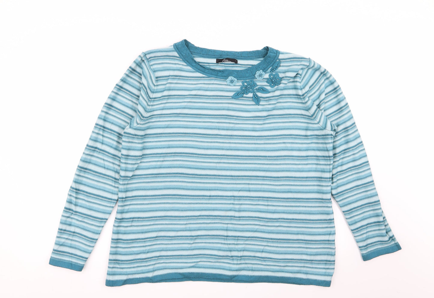 Womens UK Size L BM Multicoloured Pullover Jumper