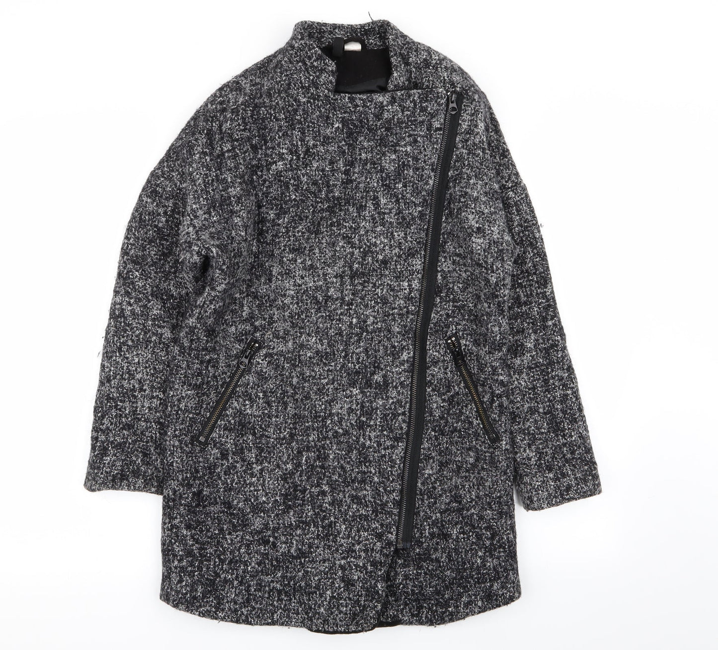 Divided by H&M Womens Grey   Overcoat Coat Size 6