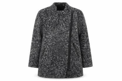 Womens UK Size 6 Divided by H&M Grey Overcoat