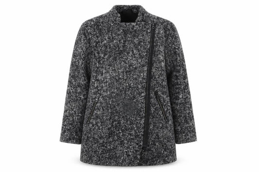 Womens UK Size 6 Divided by H&M Grey Overcoat