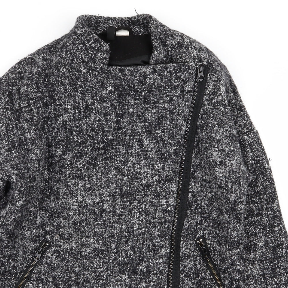 Divided by H&M Womens Grey   Overcoat Coat Size 6