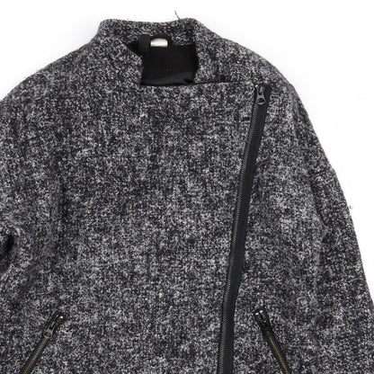 Divided by H&M Womens Grey   Overcoat Coat Size 6