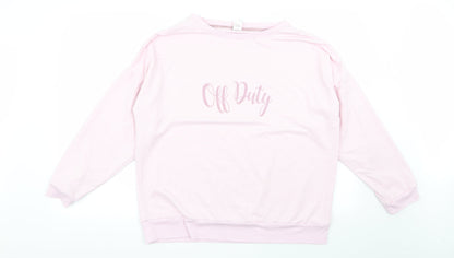 Avenue Womens Pink   Pullover Jumper Size L