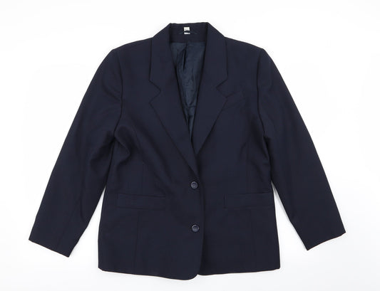 Womens UK Size 14 Preworn Regular Blue Blazer