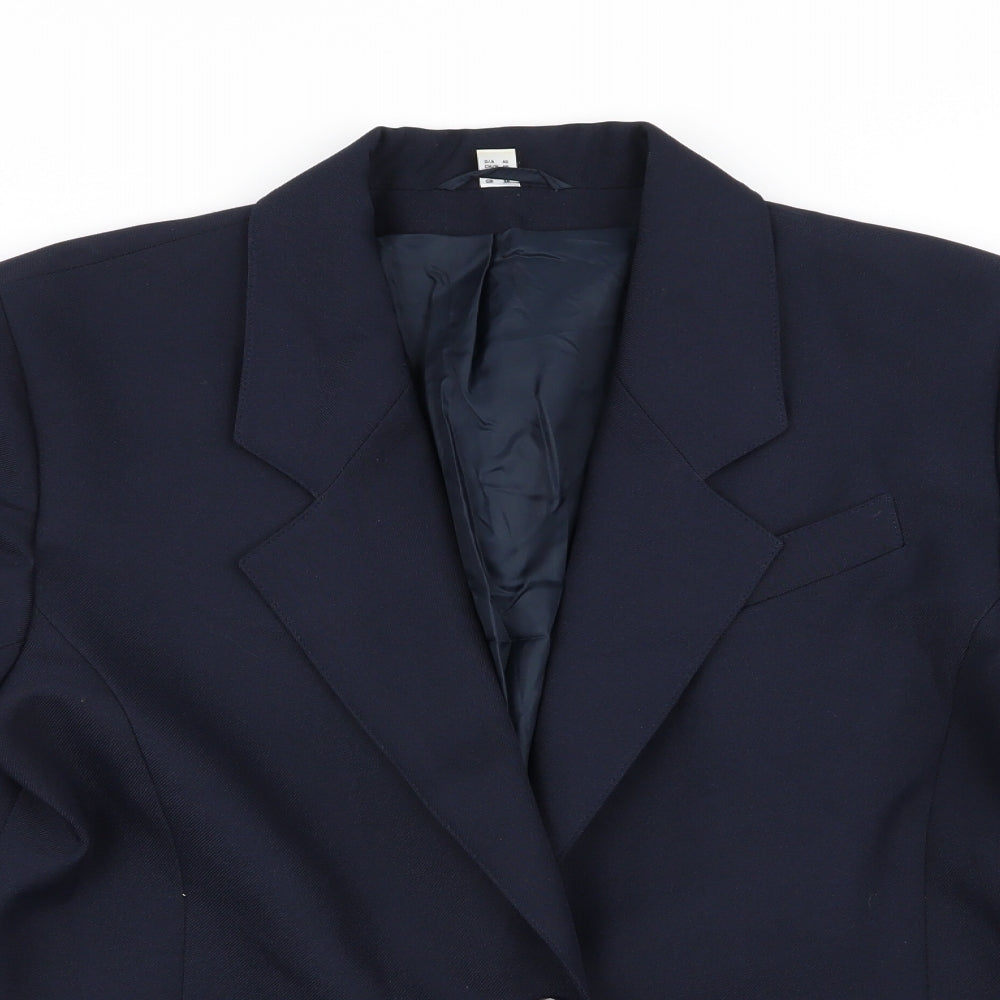 Womens UK Size 14 Preworn Regular Blue Blazer