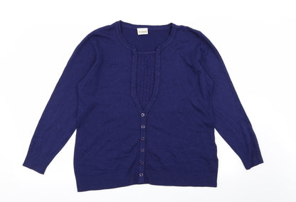 Womens UK Size L Roman Blue Pullover Jumper
