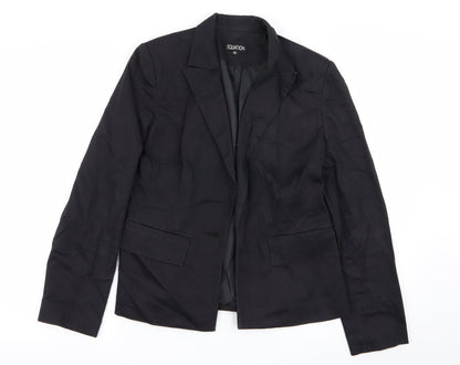 Womens UK Size 12 equation Regular Black Blazer