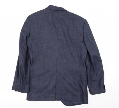 Mens UK Size S Cedar Wood State Regular Blue Suit Jacket