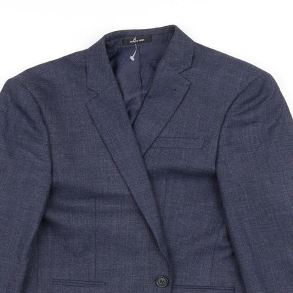 Mens UK Size S Cedar Wood State Regular Blue Suit Jacket