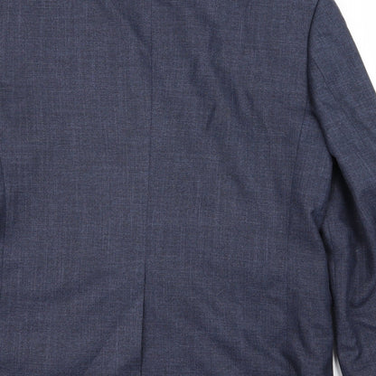 Mens UK Size S Cedar Wood State Regular Blue Suit Jacket