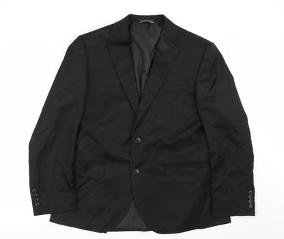 Mens UK Size 40 M&S Regular Black Suit Jacket