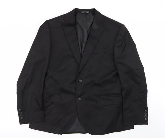 Mens UK Size 40 M&S Regular Black Suit Jacket