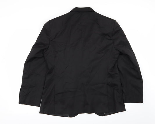 Mens UK Size 40 M&S Regular Black Suit Jacket