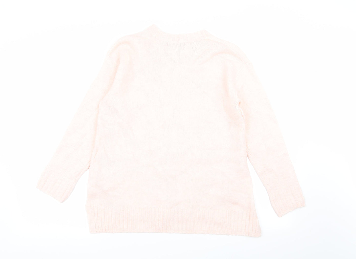 Womens UK Size S M&S Pink Pullover Jumper