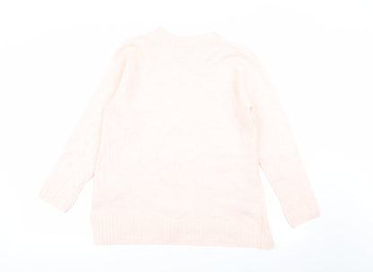 Womens UK Size S M&S Pink Pullover Jumper
