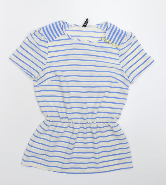 Womens UK Size 8 Divided White Basic Blouse