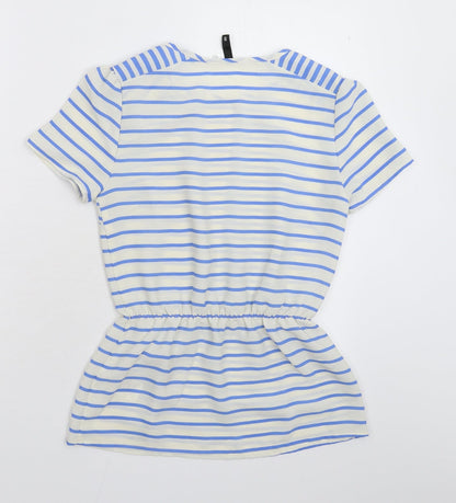 Womens UK Size 8 Divided White Basic Blouse