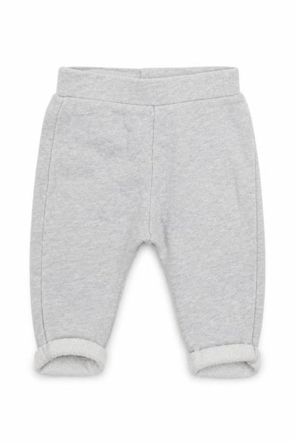 Front view of Marks & Spencer Baby Grey sweatpants, size 3-6, Months