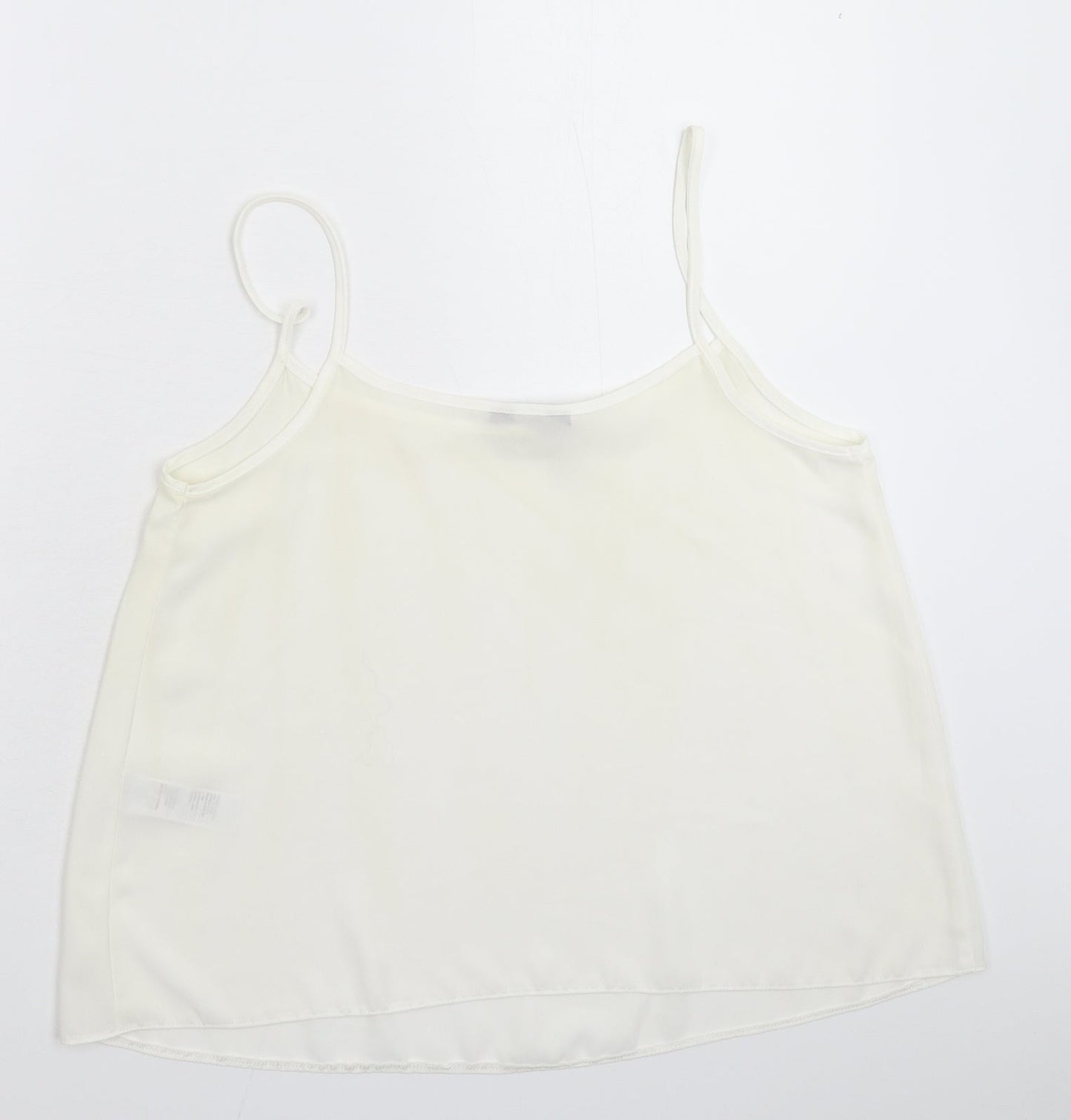 Womens UK Size 14 New Look White Basic Tank