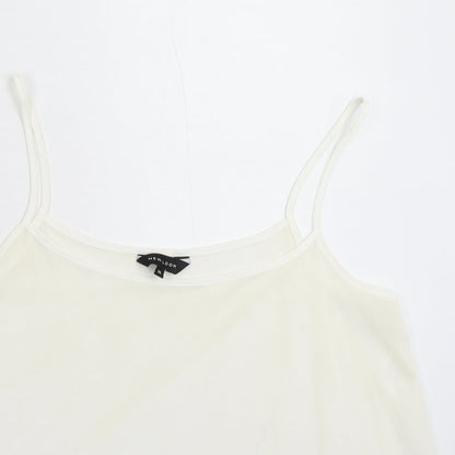 Womens UK Size 14 New Look White Basic Tank