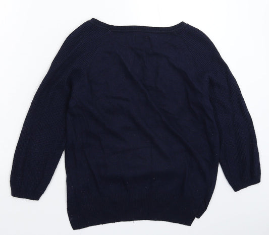 Womens UK Size 8 NEXT Blue Pullover Jumper