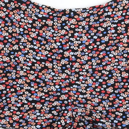 New Look Womens Multicoloured Floral  Hot Pants Shorts Size 6