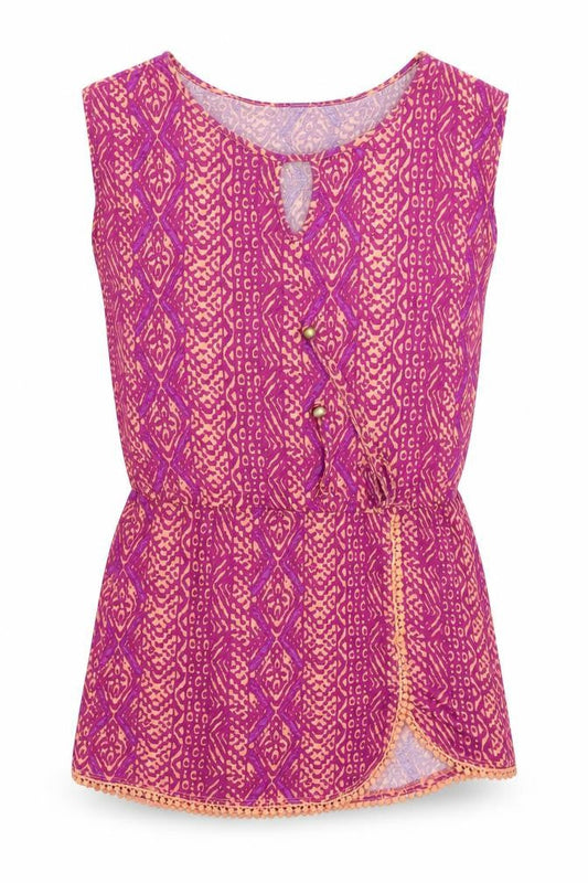 LASCANA Womens Pink Geometric  Basic Tank Size 8