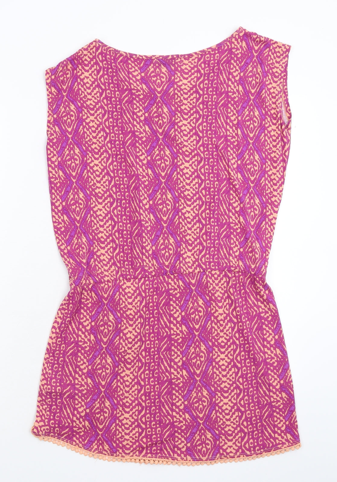 LASCANA Womens Pink Geometric  Basic Tank Size 8
