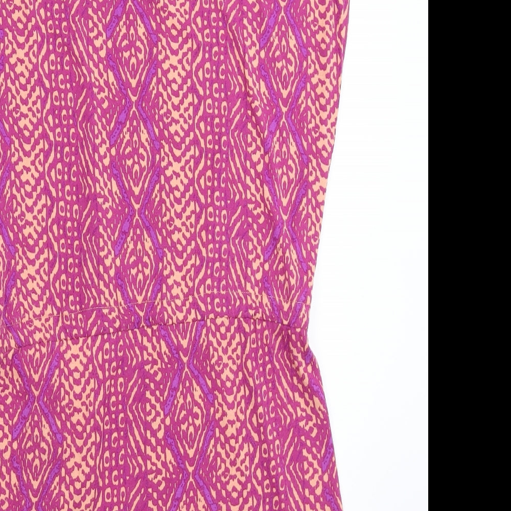 LASCANA Womens Pink Geometric  Basic Tank Size 8