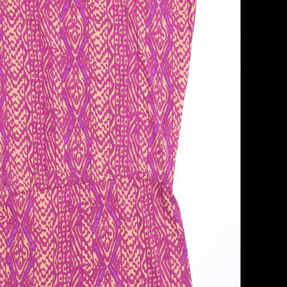 LASCANA Womens Pink Geometric  Basic Tank Size 8
