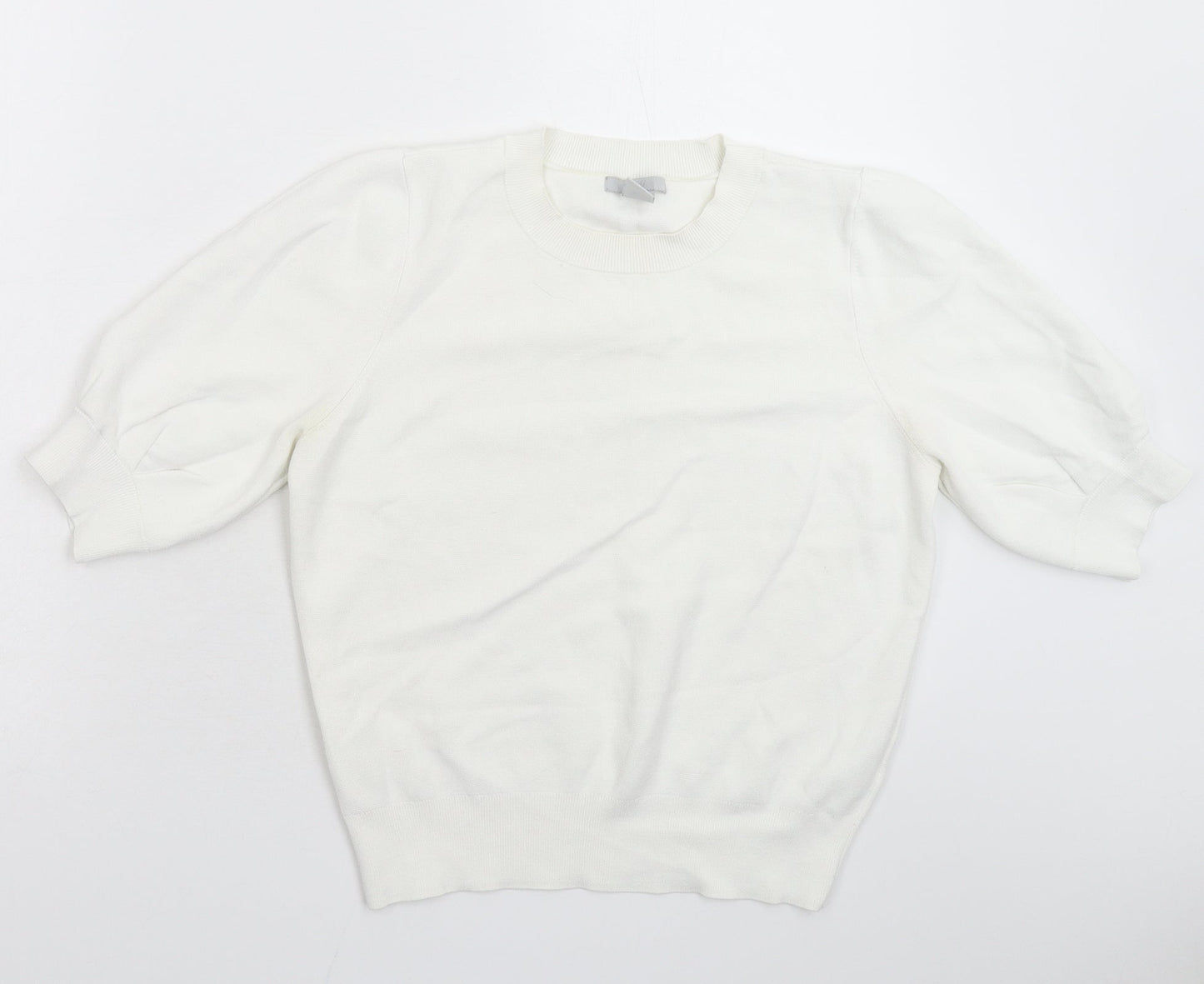 Womens UK Size S H&M White Pullover Jumper