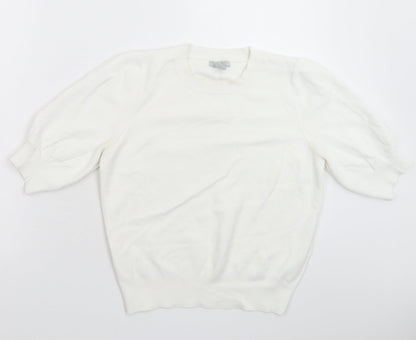 Womens UK Size S H&M White Pullover Jumper