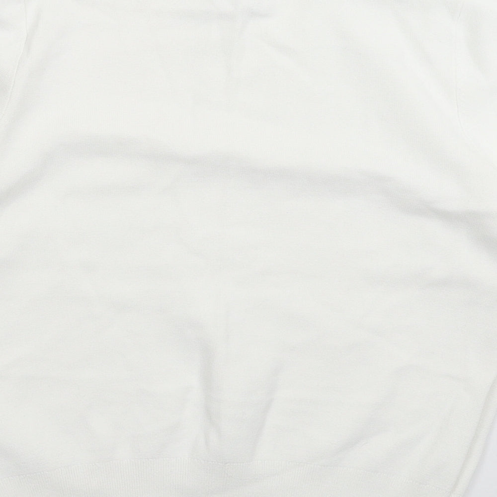 Womens UK Size S H&M White Pullover Jumper