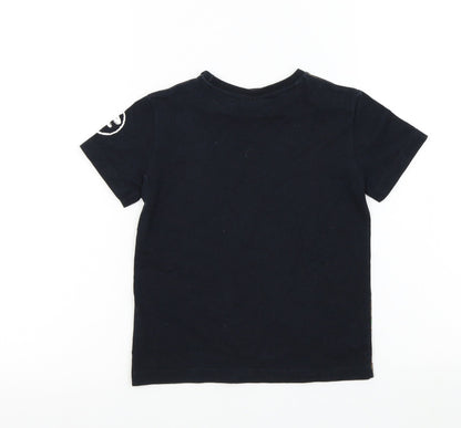 NEXT Boys Black Colourblock  Basic T-Shirt Size 4 Years  - LEGO