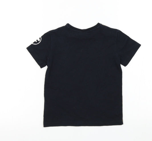 NEXT Boys Black Colourblock  Basic T-Shirt Size 4 Years  - LEGO