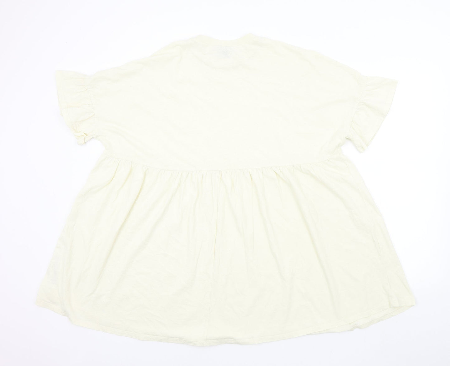 Womens UK Size 6 ASOS Beige Basic T-Shirt