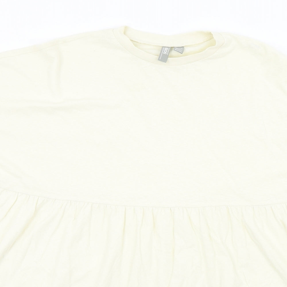 Womens UK Size 6 ASOS Beige Basic T-Shirt