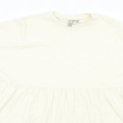 Womens UK Size 6 ASOS Beige Basic T-Shirt
