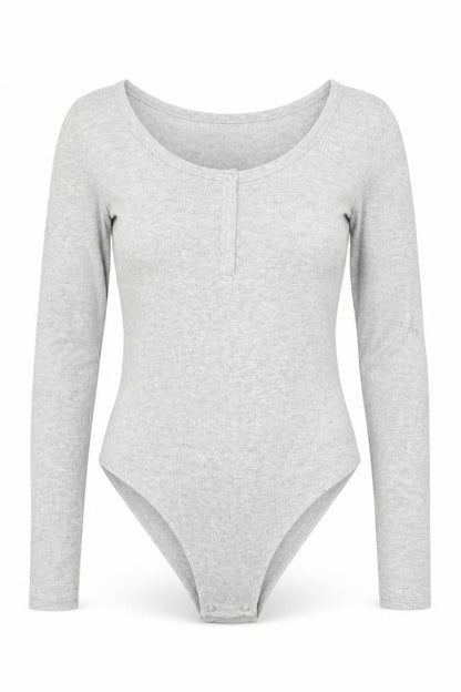 Womens UK Size M Brave Soul One-Piece Grey Bodysuit
