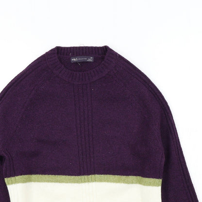 Womens UK Size XS M&S Purple Pullover Jumper