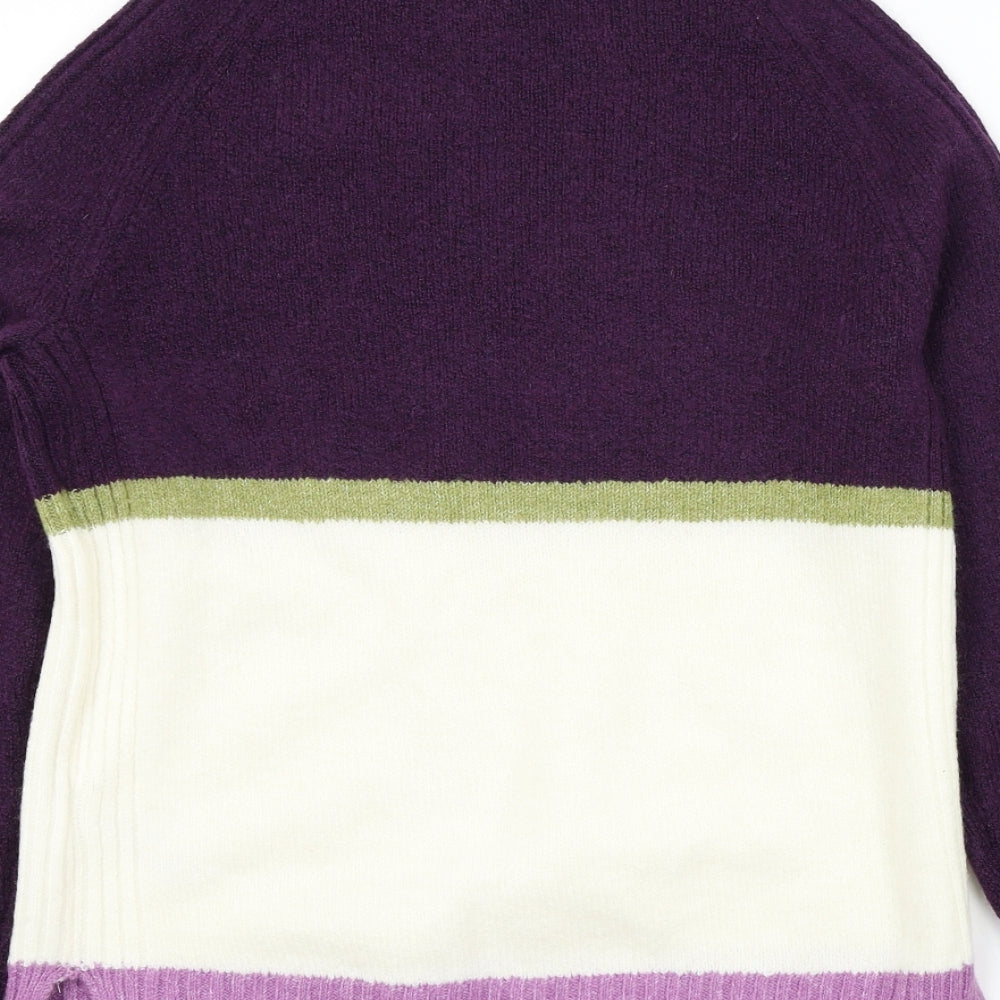 Womens UK Size XS M&S Purple Pullover Jumper
