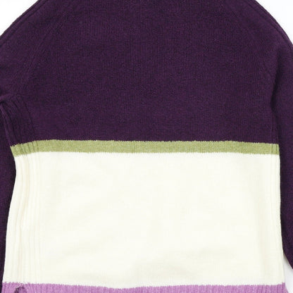 Womens UK Size XS M&S Purple Pullover Jumper