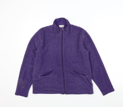 Joie De Vivre Womens Purple   Full Zip Jumper Size M