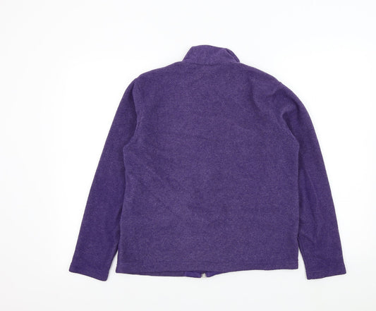 Joie De Vivre Womens Purple   Full Zip Jumper Size M