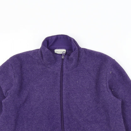 Joie De Vivre Womens Purple   Full Zip Jumper Size M