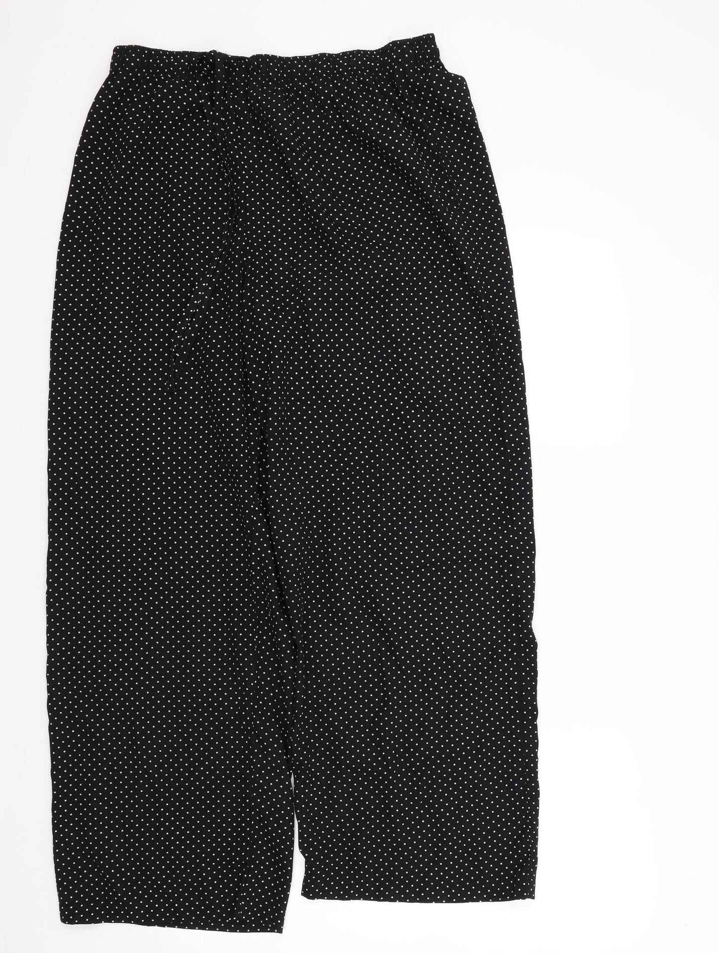 ORIGINALS Womens Black Polka Dot  Trousers  Size M L27 in