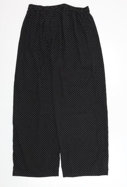 ORIGINALS Womens Black Polka Dot  Trousers  Size M L27 in
