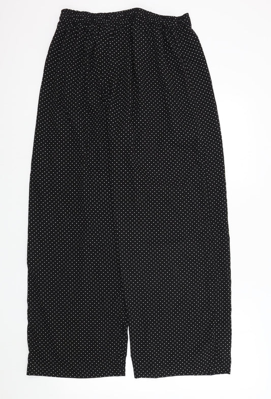 ORIGINALS Womens Black Polka Dot  Trousers  Size M L27 in