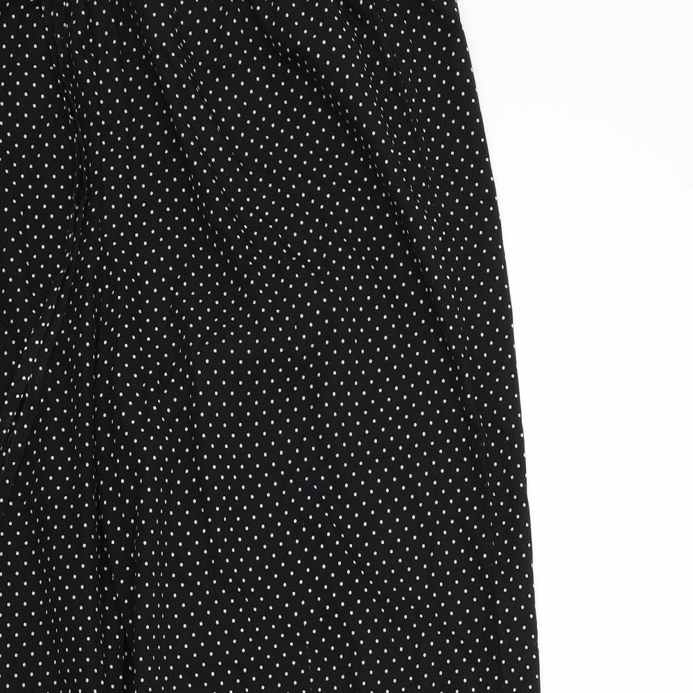 ORIGINALS Womens Black Polka Dot  Trousers  Size M L27 in